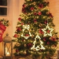 Christmas Window Lights Decorations,LED Bell/Tree/Star Shaped with
