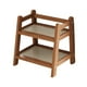 thumbnail image 3 of Estante para secar tazas, soporte para tazas de 2 niveles, versátil para cocina y sala de estar Marrón, 3 of 9