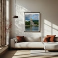 thumbnail image 2 of West Virginia State Capitol, Charleston 01 - Charleston West Virginia Photography Architecture Scenic Travel Poster Landscape Summer Black Framed Wall Art Print 12 x 16 inches, 2 of 4