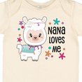 thumbnail image 4 of Inktastic Nana Loves Me Cute and Happy Llama Boys or Girls Baby Bodysuit, 4 of 5
