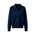 thumbnail image 6 of Harcomeey Long Sleeve Shirts for Women Button Down Collar Knit Shirt Long Sleeve Soft Solid Color Casual Work Office Knit Blouse L, 6 of 6