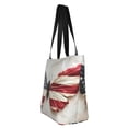 thumbnail image 4 of Fotbe American Flag Butterfly Wall Pattern Beach Tote,Shoulder Handbag,Spacious Tote Bag,Lightweight Travel Bag,Versatile Shopping Bag, 4 of 9