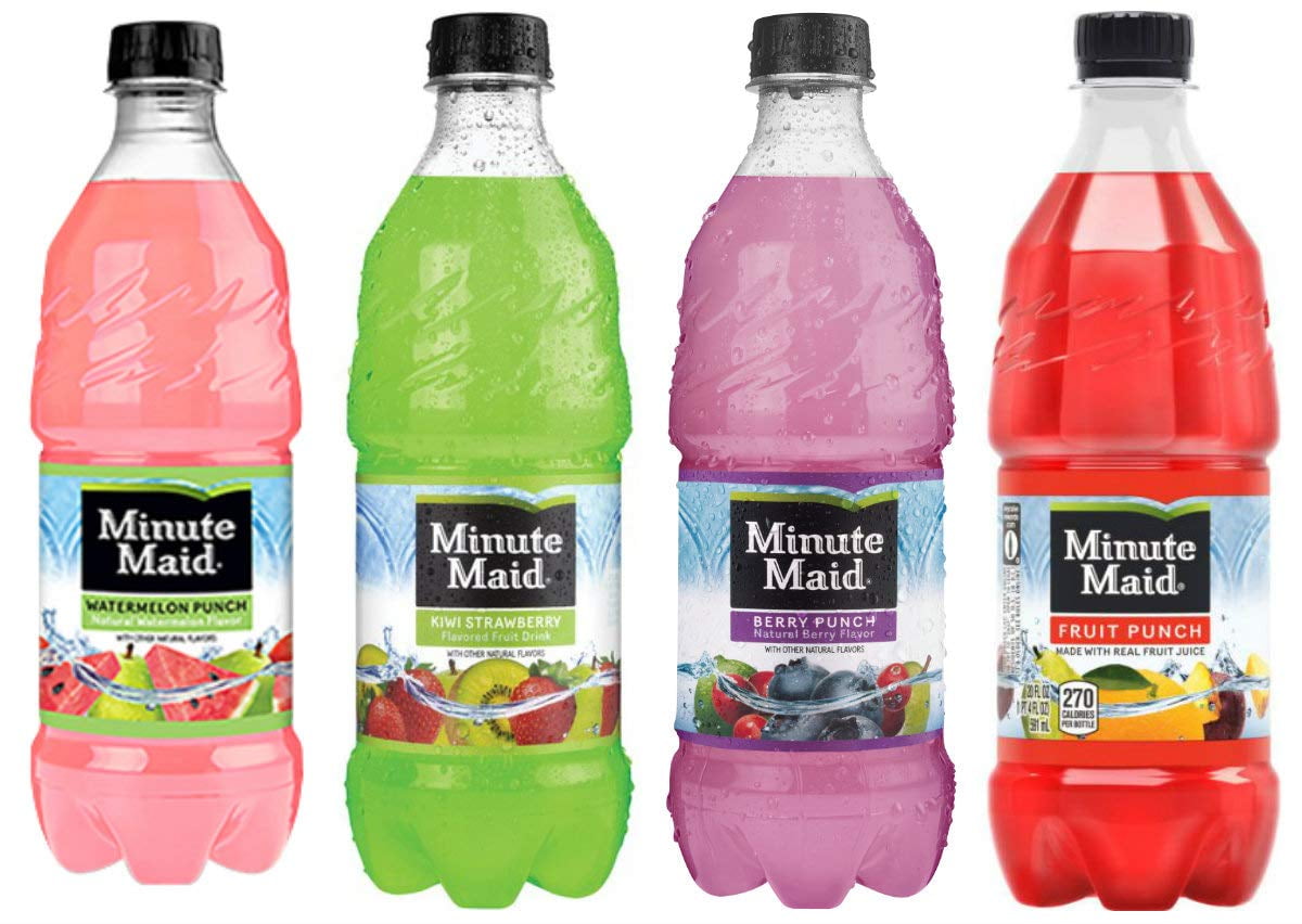 Minute Maid Fruit Punch Ounce Bottles Flavor Variety Pack Walmart Com