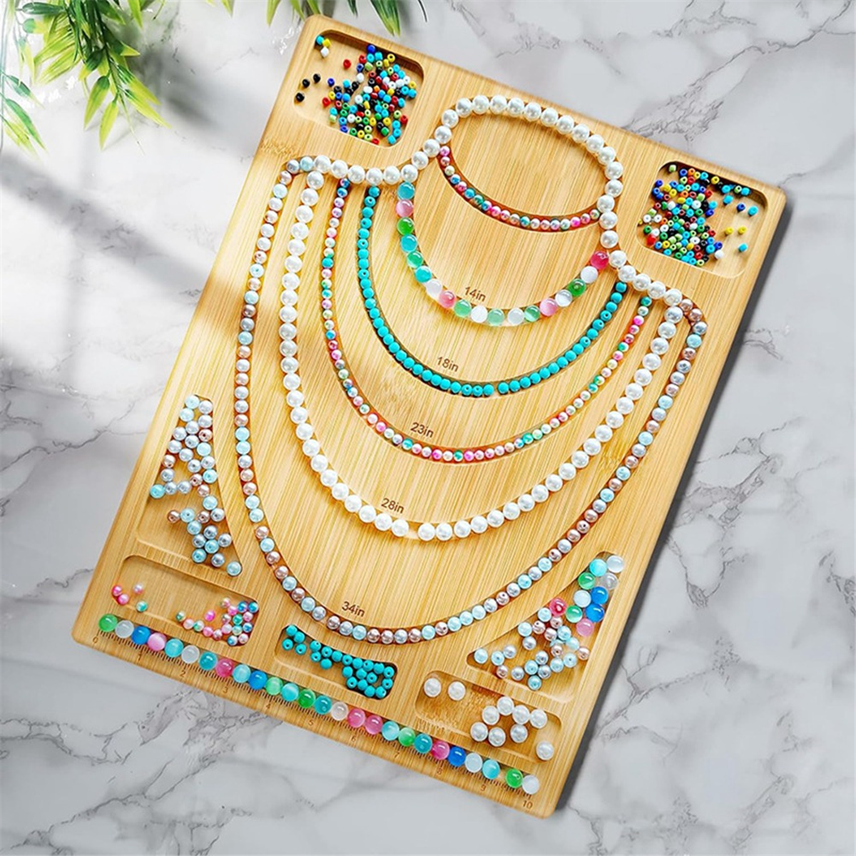 Combo Beading Board for Jewelry Bracelets Necklaces Making, Bead Design Board for Jewelry Making, Bead Plate