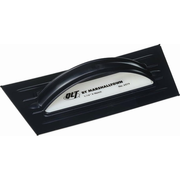 MARSHALLTOWN Notched Trowel Plastic - 1/16 V - Multicolor