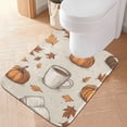 thumbnail image 2 of Yayeee Bath Rug for Bathroom Floor Non Slip Rectangle Fluffy Soft Absorbent Mat, 16"x24", Fall Pumpkin Pattern, 2 of 7