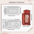 thumbnail image 2 of 2Pcs Telephone Booth Cutting Dies Cut Stencils Planner Telephone Box Embossing Die Cuts Set for DIY Scrapbooking Making Telephone Interface Metal Die Cuts Cutting Dies for DIY Greeting Cards, 2 of 9