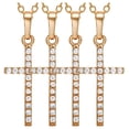 thumbnail image 1 of Dijes de Cruz Bonitas para Jovenes SacredDiamon05 4Pzas Oro Collar Cruz Dije 1.5x2cm Metal., 1 of 5