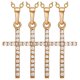 thumbnail image 1 of Dijes de Cruz Bonitas para Jovenes SacredDiamon05 4Pzas Oro Collar Cruz Dije 1.5x2cm Metal., 1 of 5