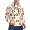 thumbnail image 2 of Lsque Wooden Barrels With Honey Pattern Casual Men's Hoodie,Hooded Sweatshirt with Kangaroo Pocket,Pullover Hoodie-Small, 2 of 7