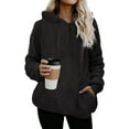 thumbnail image 1 of 2023 Womens Oversized Sherpa Pullover Hoodie with Pockets Fuzzy Fleece Sweatshirt Tie Dye Fluffy Coat, 1 of 9