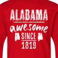 thumbnail image 4 of Inktastic Alabama Awesome Since 1819 Long Sleeve Youth T-Shirt, 4 of 5
