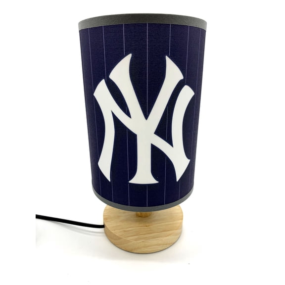 Yankees Table Lamp Wood Base Night Light Room Decoration or Great Gift Ideas