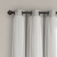 thumbnail image 7 of Lush Decor Grommet Sheer Panels With Insulated Blackout Lining Navy 38X108 Set, 7 of 7