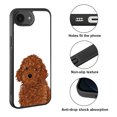thumbnail image 2 of WIRESTER Shockproof Soft Rubber Cover Case for Apple iPhone 16e 6.1" 2025, Brown Toy Poodle Dog, 2 of 5