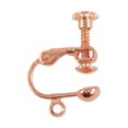 thumbnail image 2 of veasfak 12 Pieces Non-Piercing Screw Earring Clip Flat Hook DIY Craft Rose Gold, 2 of 8