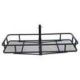 thumbnail image 4 of KOJEM Hitch Cargo Carrier Rack,550lbs，Fit for 2"x2" Hitch Receiver Van SUV Truck Trailer, Folding Rear Luggage Basket, Hitch Mount Cargo Rack, 4 of 11