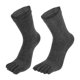 thumbnail image 1 of 1 par de calcetines de cinco dedos con dedos completos, unisex, antideslizantes, para uso diario, calcetines para los dedos, gris, 1 of 1