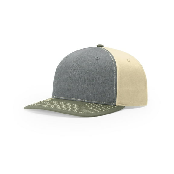 Richardson 312 Twill Back Trucker Caps - Heather Grey Birch Loden