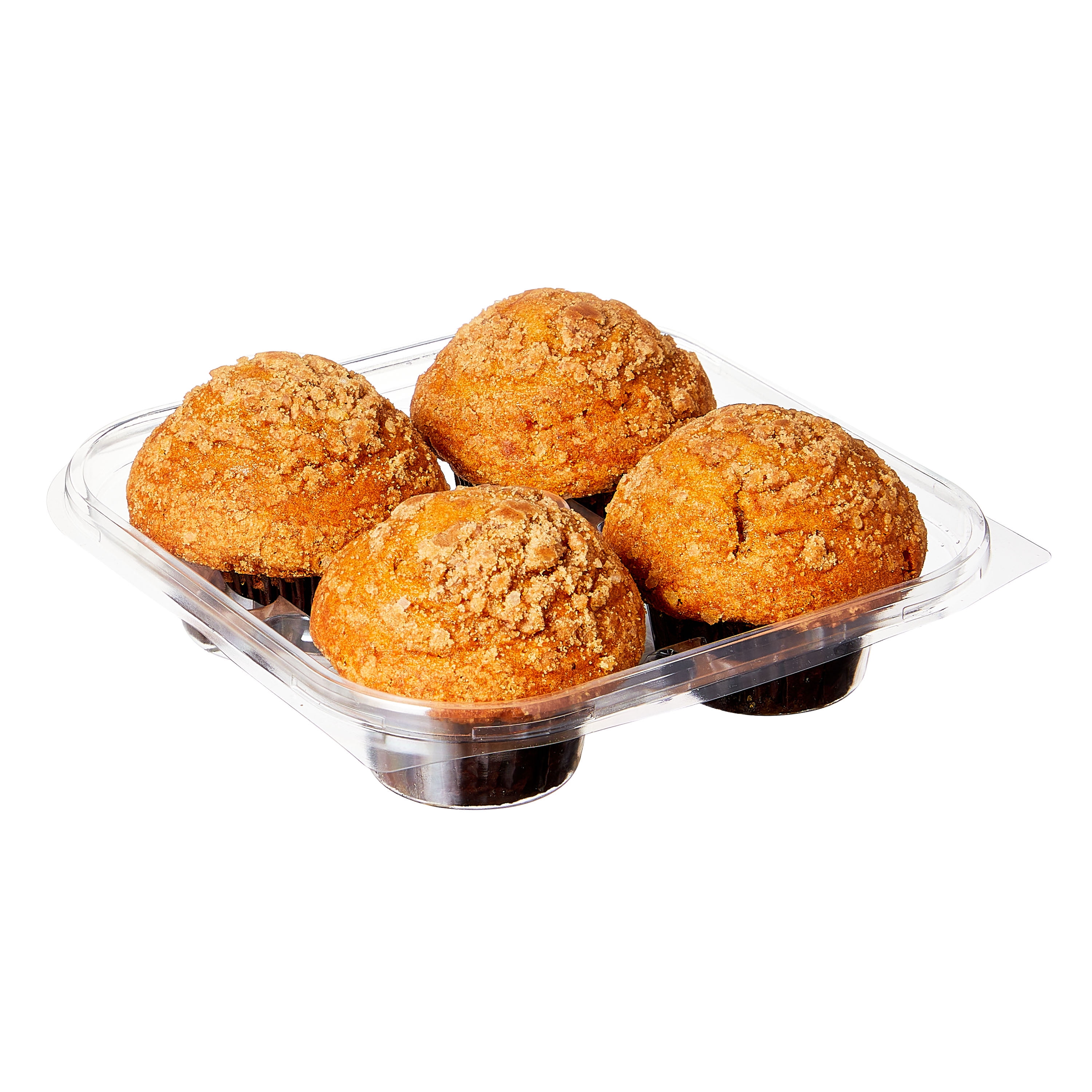 Marketside Moist Pumpkin Spice Streusel Muffins, 14 oz Tub, 4 Count