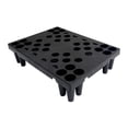 thumbnail image 1 of Base de almacenamiento para suelo tipo palé, impermeable, apilable, 40x30x10 cm, multifuncional. Negro, 1 of 9