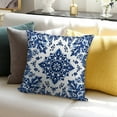 thumbnail image 7 of Blue And White Pioneer Flower Pillow Covers,Blue And White Pioneer Flower Throw Pillow Covers 18"×18" ,Living Room Sofa Couch Pillow Covers,Decorative Pillow Covers, 7 of 7