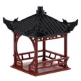 thumbnail image 4 of Shisuyan Arch Shape Mini Pavilion Statue Plastic Zen Garden Fish Tank 1Set 2.6x2.2x2.2in, 4 of 9