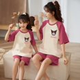 thumbnail image 2 of Pijamas Kawaii Sanrio para niños, Linda Chica de Anime Mymelody Kuromi Hellokitty, pantalones cortos de verano de manga corta, conjunto de ropa de casa de algodón, regalo, 2 of 4