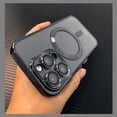 thumbnail image 1 of Funda de silicona transparente con filtro de polvo para altavoz Magsafe, Protector de lente de lujo para iPhone 15, 14 Plus, 11, 12, 13 Pro Max, X, 1 of 4