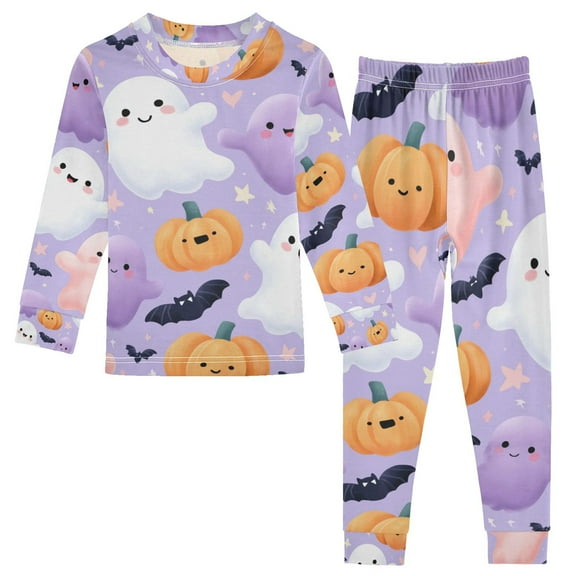 Boys Pajamas Girls Pajama Cute Cartoon Ghost Cute Comfortable Cotton Two-piece Pajama Set