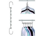 thumbnail image 1 of Multifunctional Metal Hangers Magic Hangers Clothes Hanging Chain Space Saver Wardrobes Clothes Organizer Bedroom Drying Hanger 26-27s, 1 of 3