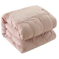 thumbnail image 2 of Lanco Annabelle Pin Tuck 7 Piece Comforter Set Rosey Blush, Bed Size California King, 2 of 3