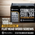thumbnail image 2 of FM FastenMon #10 x 2" Stainless Steel 304 Deck Screws, T25 Star Drive, 100 Pack, 2 of 8
