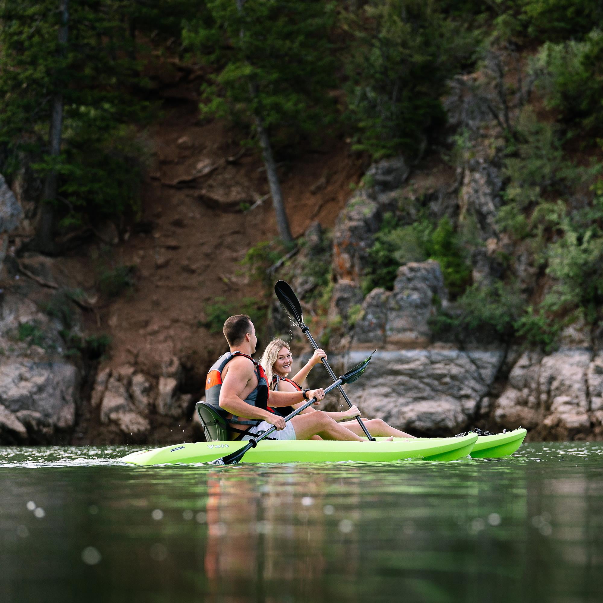 Lifetime Hydros Angler 8 ft 5 in Sit-On-Top Fishing Kayak with Paddle, Lime Green (90785)
