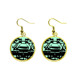 thumbnail image 1 of Ciudad Prohibida Ear Dangle Golden Drop Earring Jewelry Mujer Unbranded M, 1 of 3