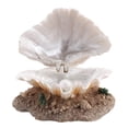 thumbnail image 2 of Fish Tank Decorations, Aquarium Shell Ornaments Betta Fish Tank Decor Small Aquarium Decor Pearl Scallop Landscape for Fish Tank Aerating,Shell Pearl Air Stone Bubble Decoration, 2 of 7