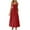 Red, variant on Staron Womens Dresses Summer Clearance Under $10 Spring Smocked Spaghetti Strap Sundresses Loose Casual Boho A Line Long Flowy Vacation Dresses