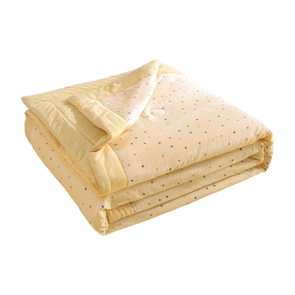 YuanGuangQ Summer Cool Quilt, Lightweight Air Conditioning Blanket for Bedroom, Breathable Heat Dissipating Comforter for Travel Home Use Machine Washable