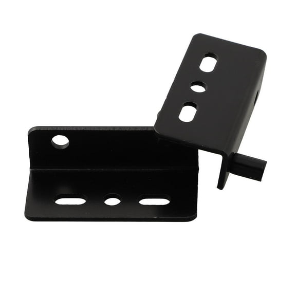 2Pcs Pivot Hinges Black Heavy Duty Concealed Shaft Door Hinges With Bushing