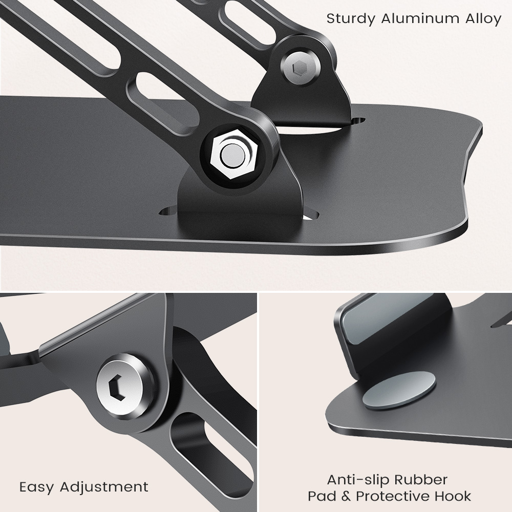 KEXIN Aluminum Adjustable Foldable Laptop Stand, 10–16 Inches photo 6