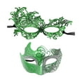 thumbnail image 4 of Abbraccia Masquerade Couple Set Cosplay Costume Accessories Halloween for Stage Performance Musical Party Night Club Dress up Green, 4 of 9