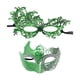 thumbnail image 4 of Máscara de mascarada para parejas, máscara de fiesta, estilo vintage, antifaz, accesorios de disfraz Verde, 4 of 9