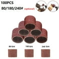 thumbnail image 3 of 100Pc Sanding Drum Set 80/180/240Grit 12.7Mm Sanding Bands Sleeves Rotary Tools 80#, 3 of 8