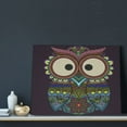 thumbnail image 3 of Picia Boho Owl Pattern Decorative Picture – Unique Wall Art, Modern Canvas Print for Trendy Interiors (Horizontal), 3 of 6