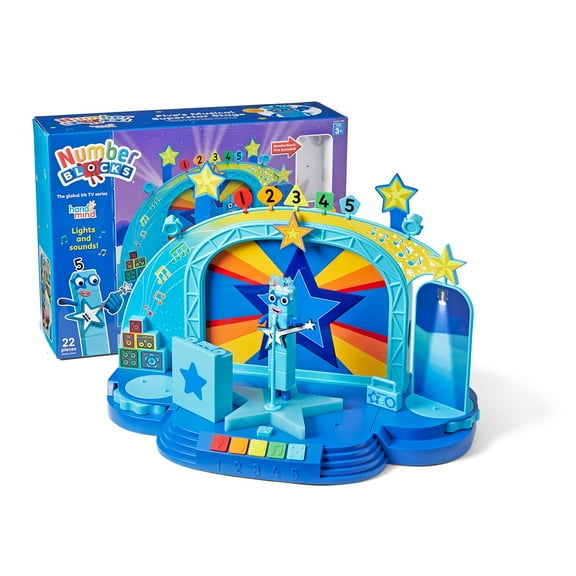 hand2mind Numberblocks Five's Musical Superstar Stage, Action Figure House, Play Figure Playsets
