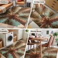 thumbnail image 6 of Summer Beach Washable Area Rugs 2.7'x5', Realistic Palm Tree Tropical Plant Coastal Low Pile Throw Living Room Rug Non-Slip Sturdy Edge Binding Carpet for Indoor Entryway Bedside Kitchen, 6 of 9