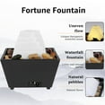 thumbnail image 5 of Pcapzz LED Lights Plastic and Pebbles Tabletop Fountain, Black and Yellow, 5 of 9
