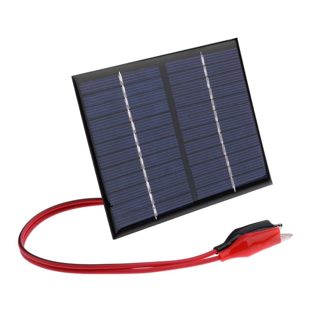 Banco de energía de panel solar DIY flexible de polisilicio de celda solar de 1.5W 12V con clip Hugtrwg Nuevos Originales