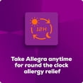 thumbnail image 6 of Allegra Adult 12-Hour Allergy Relief Tablets, Non-Drowsy Indoor and Outdoor Allergy Medicine, 60 mg Fexofenadine HCI Antihistamine Pill, 24-Count, 6 of 10