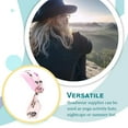 thumbnail image 4 of Sonducket Pañuelo para la cabeza para mujer, gorro de dormir preatado a la moda, tocado con textura suave, accesorios para el cabello para la vida diaria Sombreros penachos rosas Sonducket AP009762-15, 4 of 6